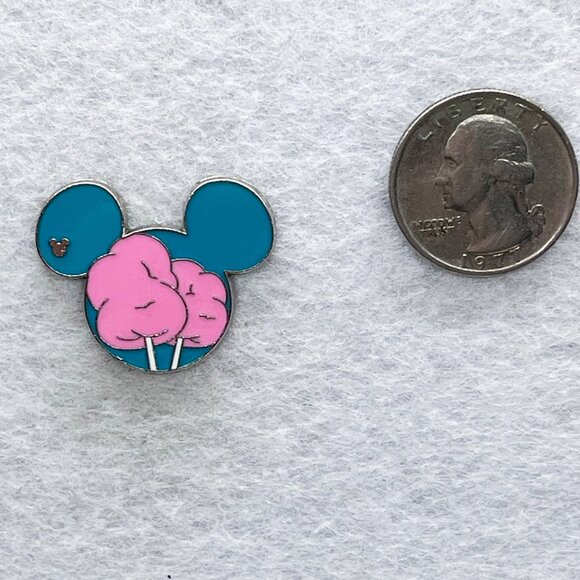 🔮 5/$25 Disney Mickey Mouse Food Icons Pink Cotton Candy Pin - Picture 2 of 3